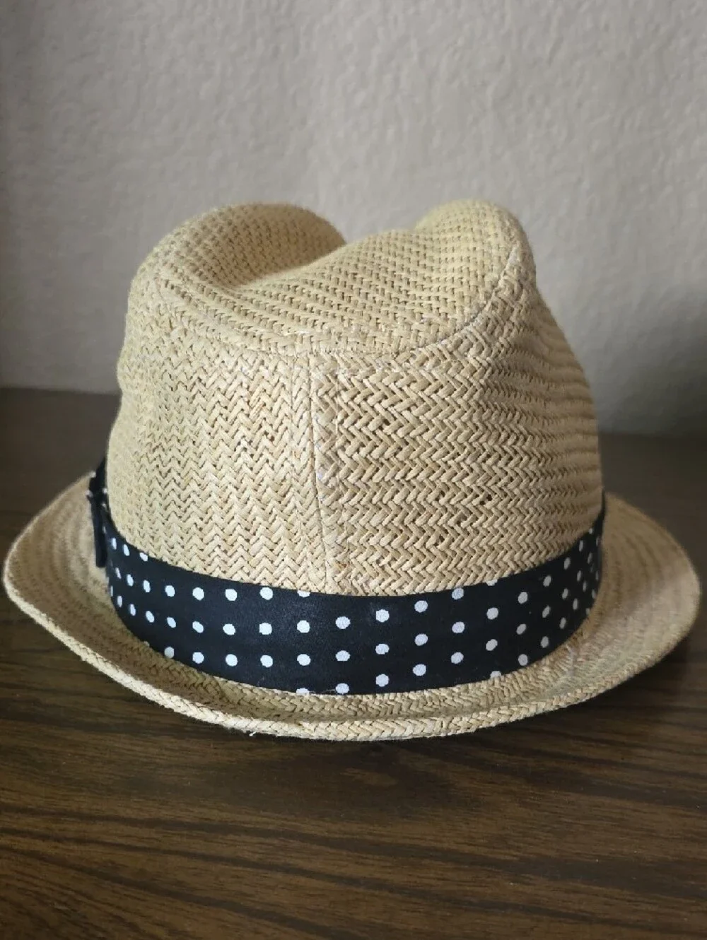 Arden B. Beige Straw Hat with Black Interior Label